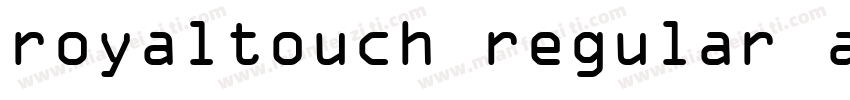 royaltouch regular a字体转换